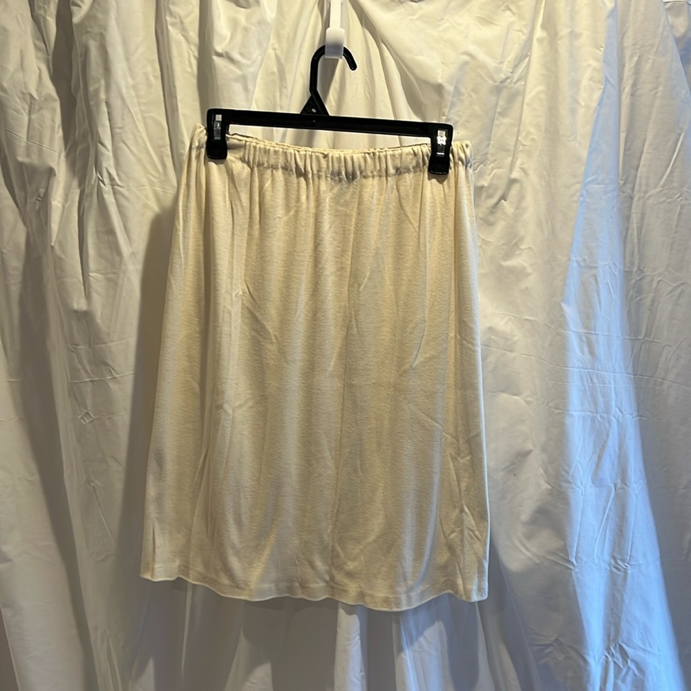 Cream cotton skirt